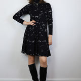 "Starlight" Turtleneck Twirl Dress