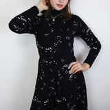 "Starlight" Turtleneck Twirl Dress