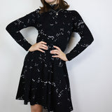 "Starlight" Turtleneck Twirl Dress