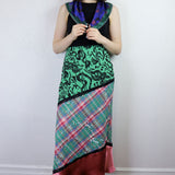 The Rebekah Patchwork Skirt in Watermelon Plaid