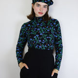 'Feral Floral' Turtleneck