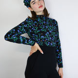 'Feral Floral' Turtleneck