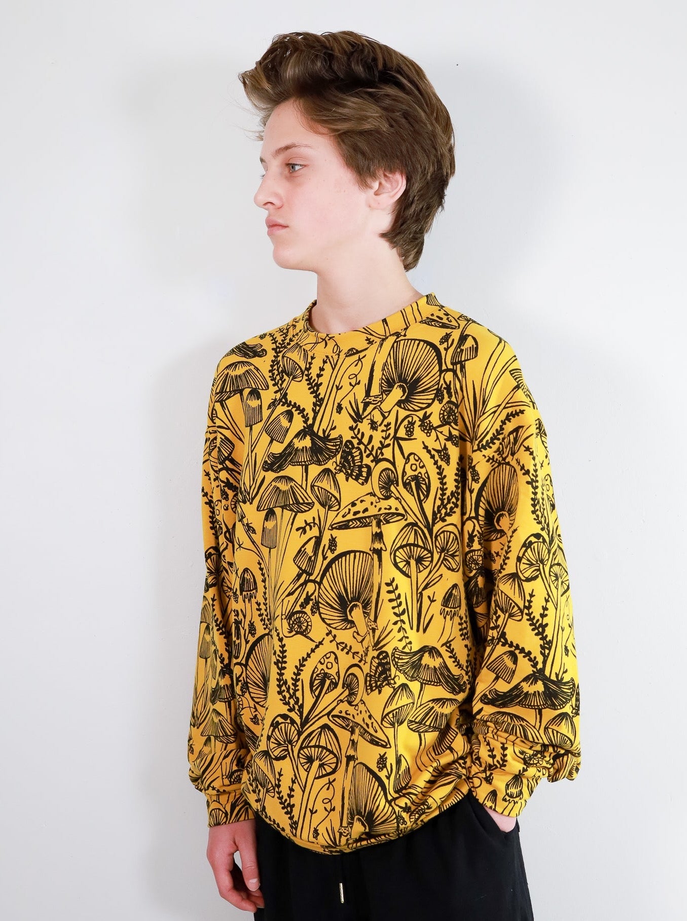 Marigold Shroomed Relaxed Fit Sweatshirt - Thief and Bandit