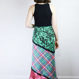 The Rebekah Patchwork Skirt in Watermelon Plaid