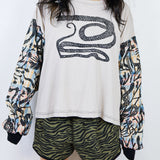 Simply Serpent' Boxy Long Sleeve (Size 2)