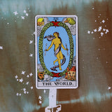 'The World' Boxy Long Sleeve Tarot Card Collection (Size 3)