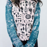 'Dreamscape' Cropped Sweatshirt (Sizes 1, 2, 3)