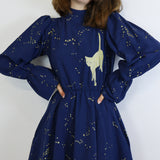 'Starlight Prowl' Midnight Twiggy Dress (Size 1)