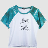 Double Horse Raglan Tee #2 (Small)