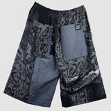 'Grey Dream' Patchwork Skater Shorts (Size 2)