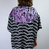 'Kiss Them For Me' Patchwork Big Tee (Fits Sizes 1-3)