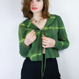 Alligator Matcha Tie Cardigan in XXS, S, XL
