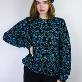 Feral Floral Cropped Sweatshirt (Size 2)