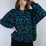 Feral Floral Cropped Sweatshirt (Size 2)