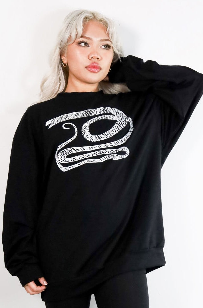 Serpent Relaxed Fit Sweatshirt - Thief and Bandit