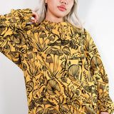 Marigold Shroomed Relaxed Fit Sweatshirt - Thief and Bandit