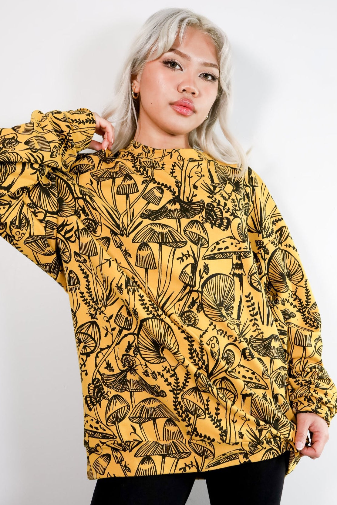 Marigold Shroomed Relaxed Fit Sweatshirt - Thief and Bandit