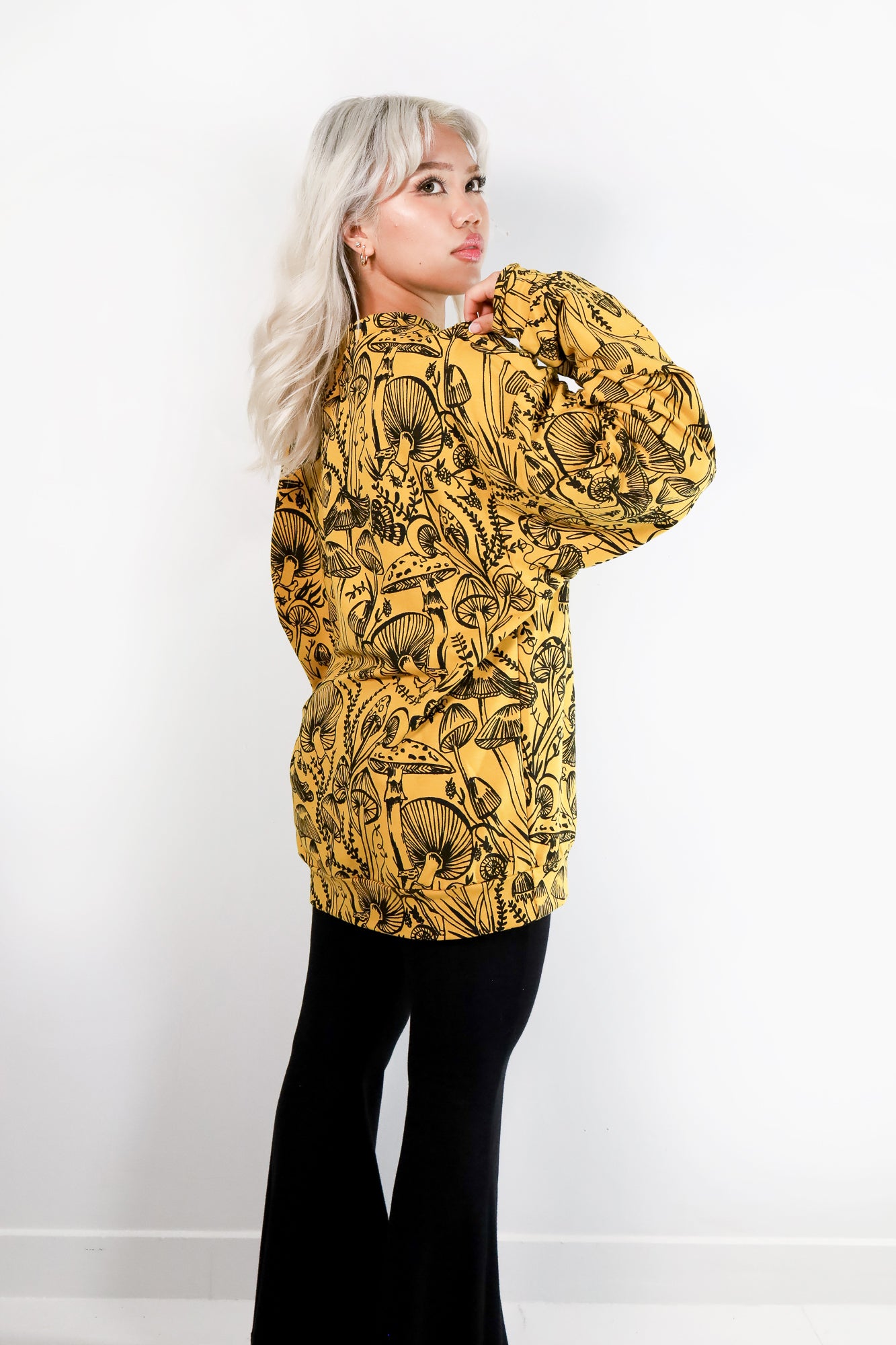 Marigold Shroomed Relaxed Fit Sweatshirt - Thief and Bandit