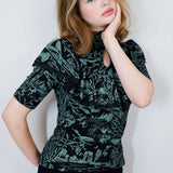 'Moonlit Marsh' Patsy Blouse
