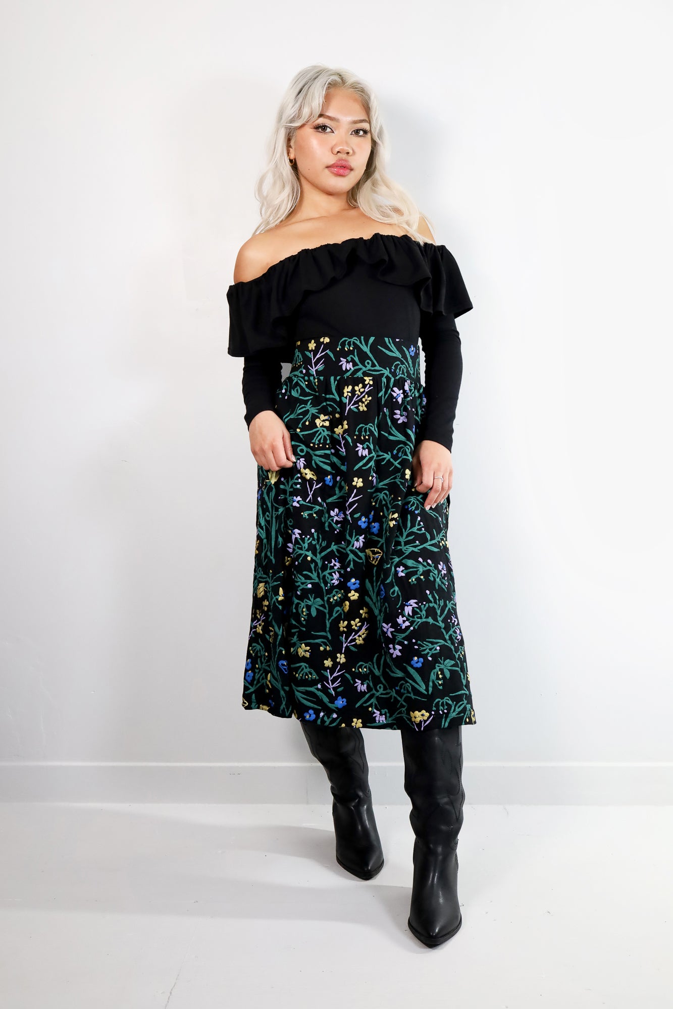 Dusk Belladonna Chelsea Midi Skirt - Thief and Bandit