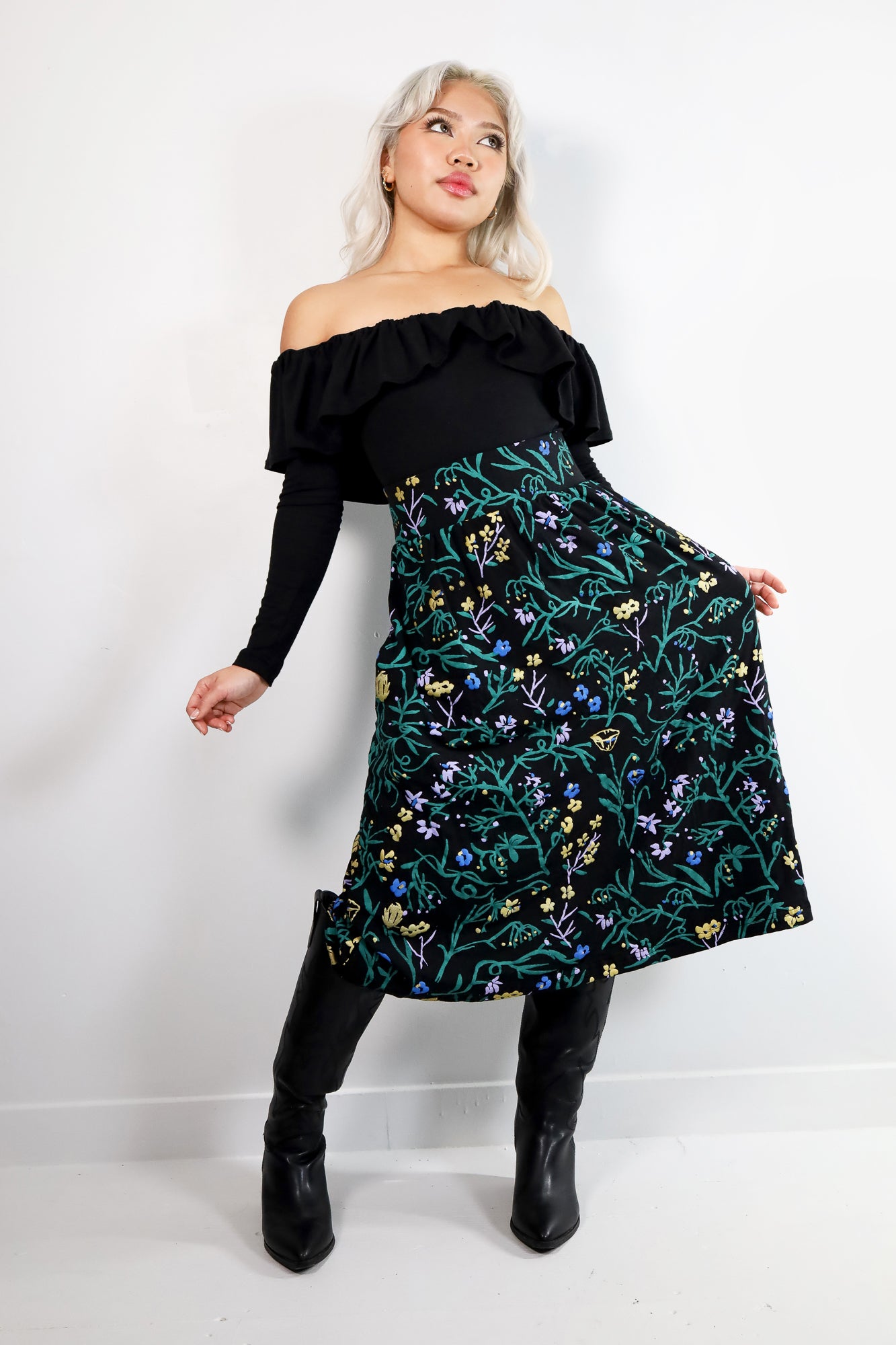 Dusk Belladonna Chelsea Midi Skirt - Thief and Bandit