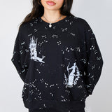 'Heroes Journey Under Starlight' Black Cropped Pullover (Sizes 1, 2, & 3)