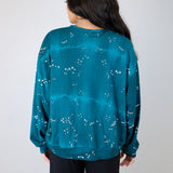 'Heroes Journey Under Starlight' Hand Dyed Aventurine Cropped Pullover (Sizes 1, 2, & 3)