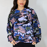 'Pastoral' Patchwork Cropped Pullover (Size 2)