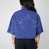 'Starlight Prowl' Midnight Boxy Button-Up (Size 1)