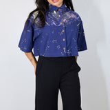 'Starlight' & 'Space Mountains' Boxy Button-Up (Size 1)