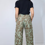 'Serpentine' Walnut Straight Leg Trouser (Sizes 1 & 2)