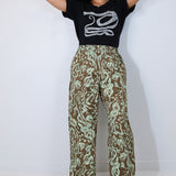 'Serpentine' Walnut Straight Leg Trouser (Sizes 1 & 2)