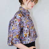 'Dreamy Floral' Collage Boxy Button-Up