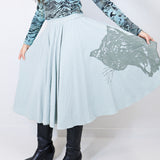 'Sad Panther' Mint Margot Skirt (Medium)