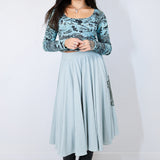 'Sad Panther' Mint Margot Skirt (Medium)