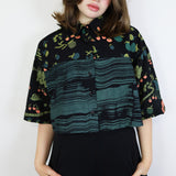 'Picnic Painting' Boxy Button-Up (Size 1)