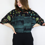 'Picnic Painting' Boxy Button-Up (Size 1)
