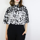 'Opposites Curio' Boxy Button-Up (Size 1)