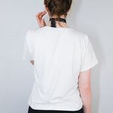 'Dreamy Floral' Collage Graphic Amie Tee in Ivory