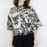 'Bone Pile' Boxy Button-Up (Size 2)