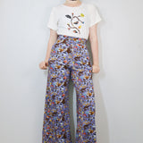 'Dreamy Floral' Collage Wide Leg Pants