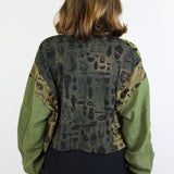 'Curio' on Lime Unisex Boxy Long Sleeve (Size 1)