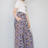 'Dreamy Floral' Collage Wide Leg Pants