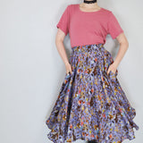 'Dreamy Floral' Collage Margot Skirt