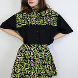 'Snake in Clover' Boxy Button-Up (Size 1)
