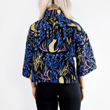 Cattails Cropped Crêpe Button Up - Thief and Bandit