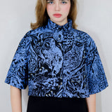 'Night Watch' Boxy Button-Up