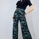 'Moonlit Marsh' Wide Leg Pants