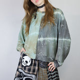 Dual Lightning Cropped Sweatshirt (Size 1, 2, 3)