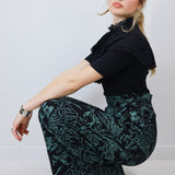 'Moonlit Marsh' Wide Leg Pants